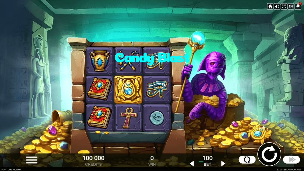 available types of Candy Blast bet including pre-match live express and system bets